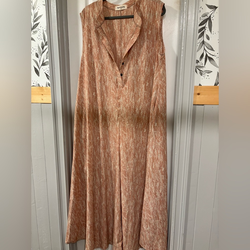 Impressions Textured Brown Romper
